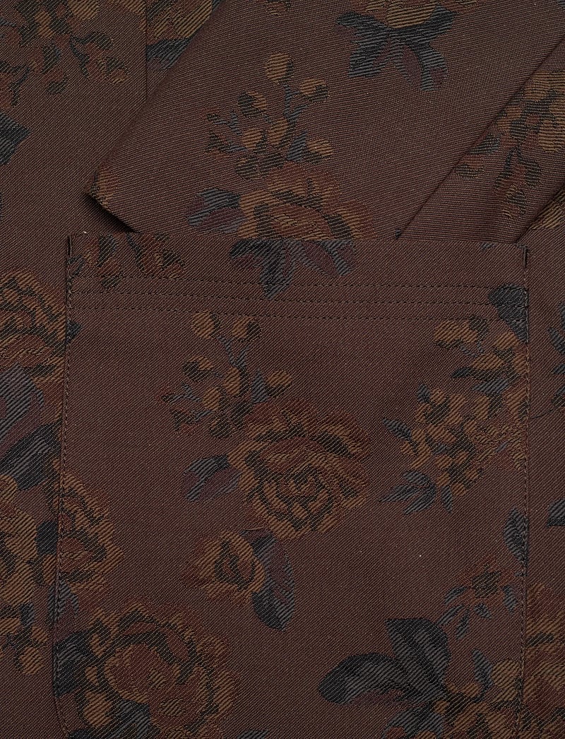 Rue de Tokyo - CEDRIC JAPANESE FLOWER JACQUARD - einreiher - brown - 3