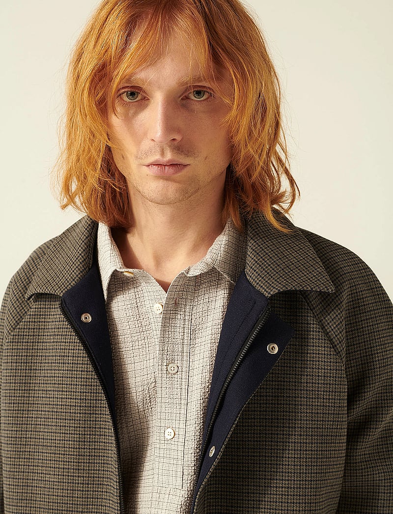 Rue de Tokyo - CHRISTIAN FRIBURGI CHECK - herbstjacken - navy/grey check - 0