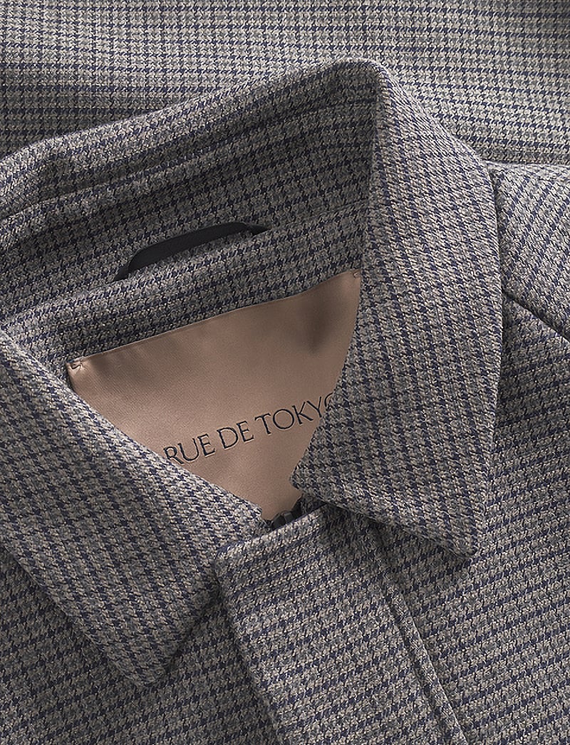 Rue de Tokyo - CHRISTIAN FRIBURGI CHECK - herbstjacken - navy/grey check - 3
