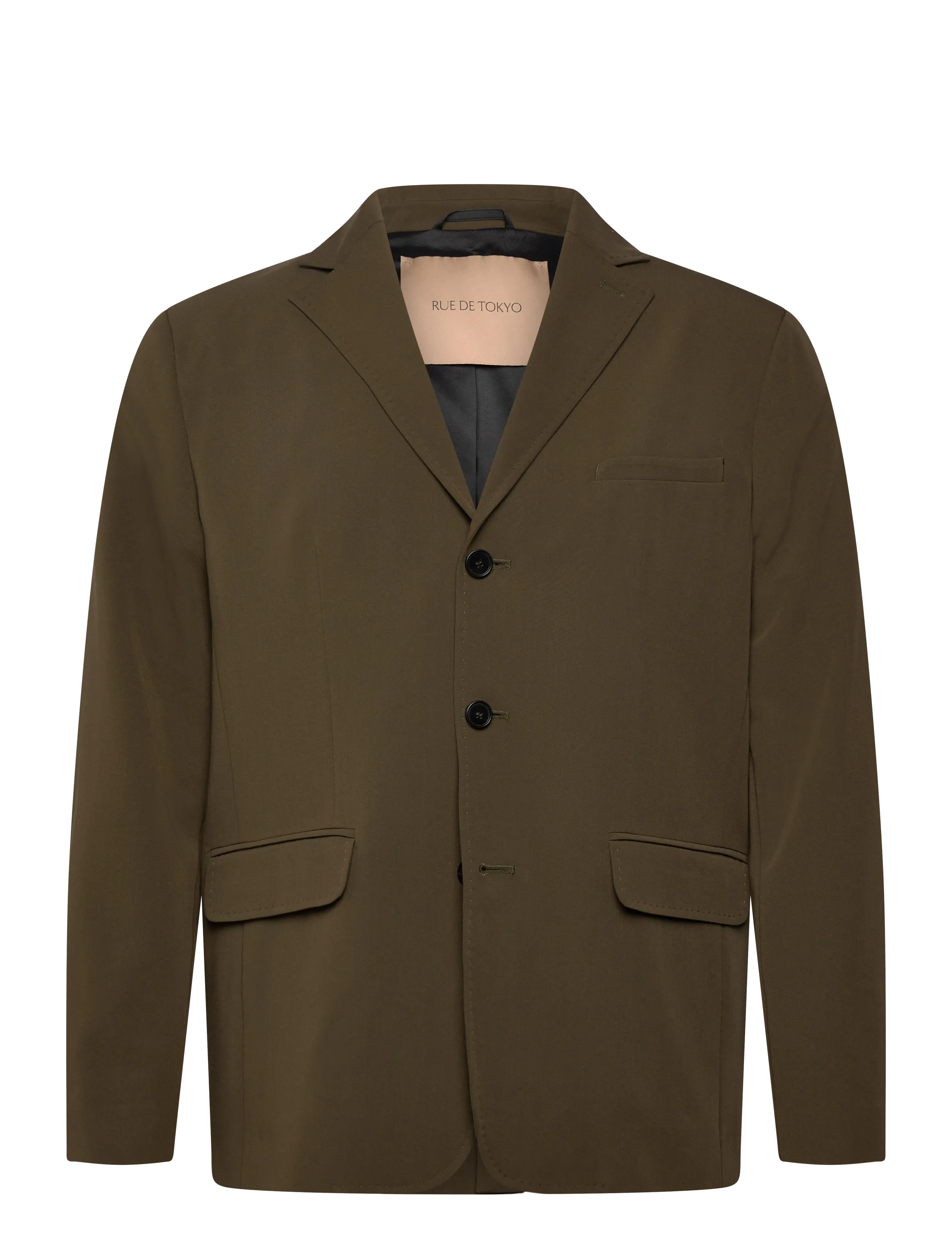 RUE DE TOKYO Caspian Solid Tailoring Khaki - S - Herren