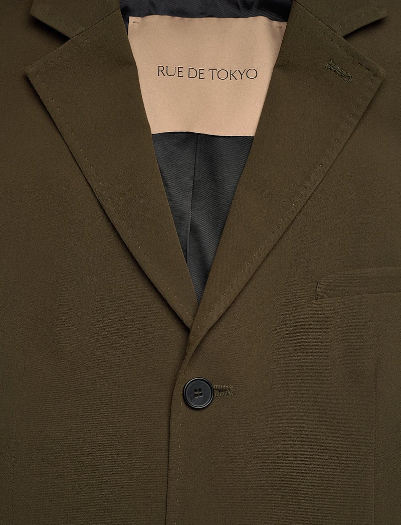 Rue de Tokyo - CASPIAN SOLID TAILORING - einreiher - military green - 2