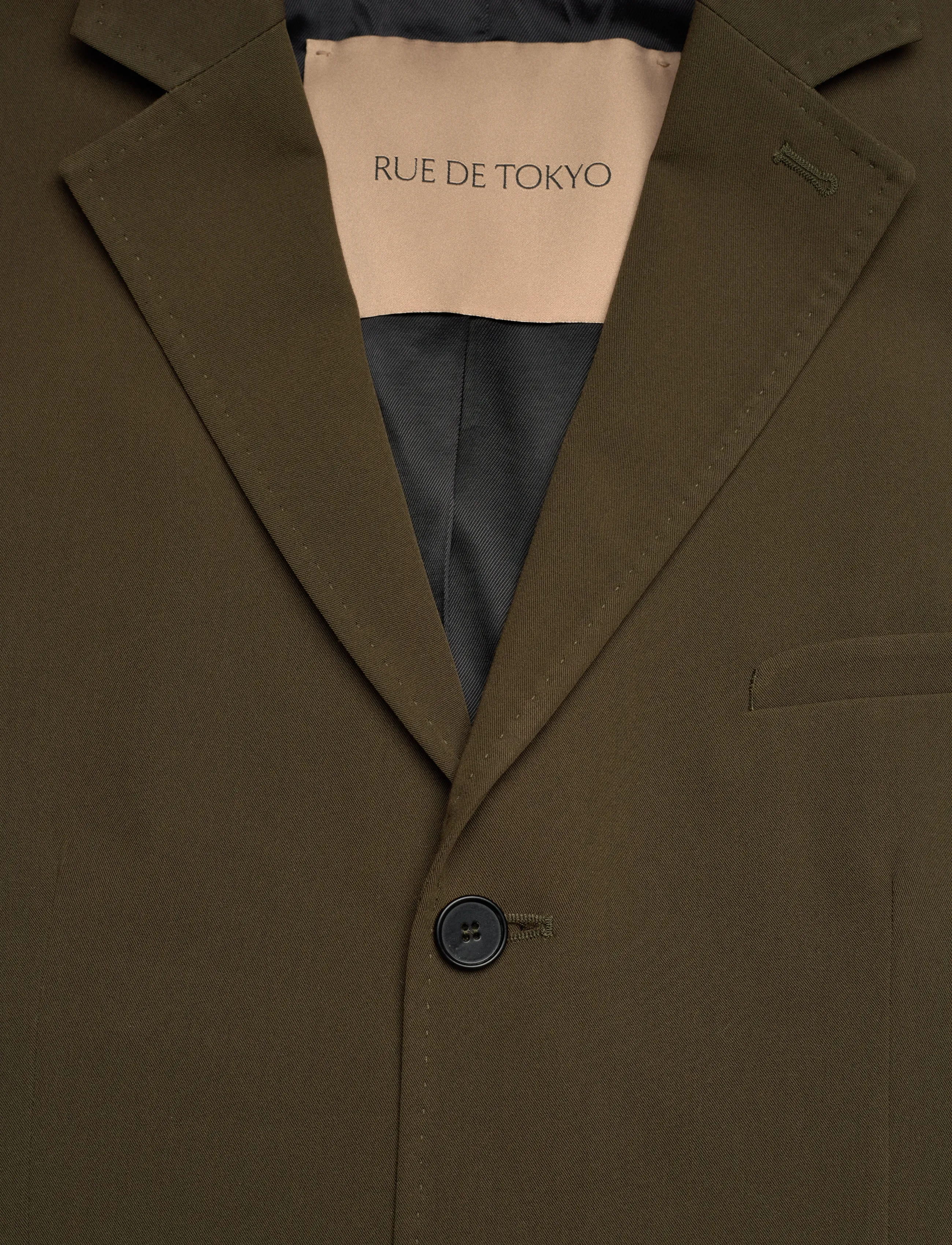 Rue de Tokyo - CASPIAN SOLID TAILORING - einreiher - military green - 5