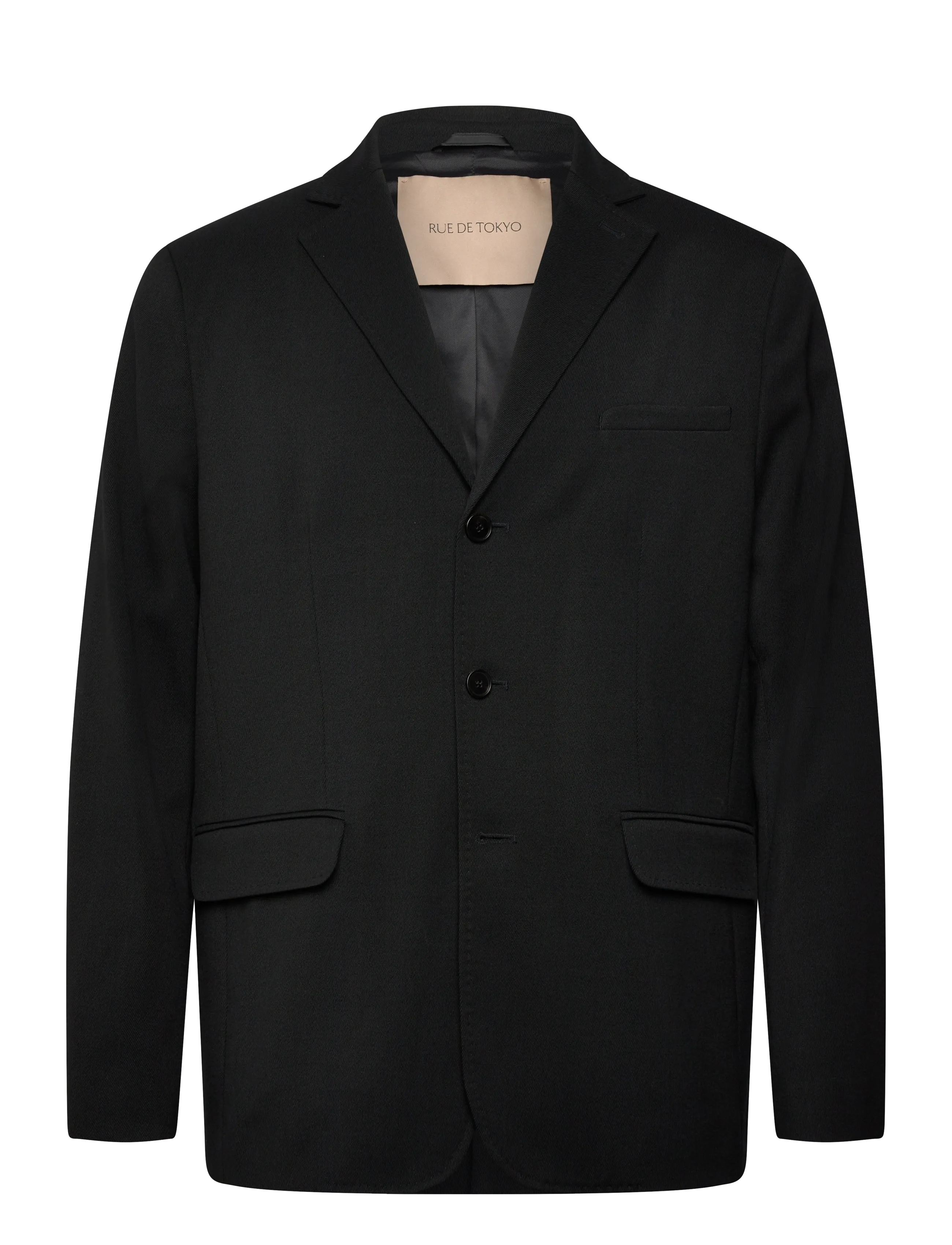 RUE DE TOKYO Caspian Japan Wolle Blend Schwarz - XXL - Herren