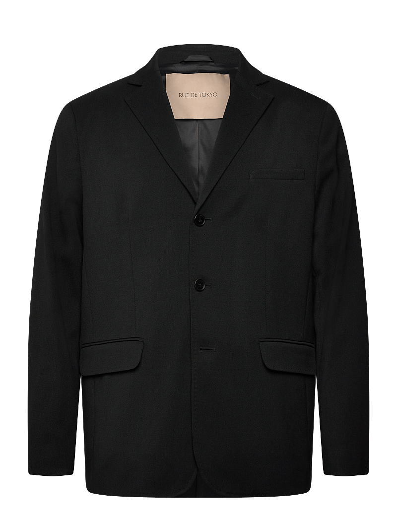 Rue de Tokyo - CASPIAN JAPAN WOOL BLEND - einreiher - black - 0