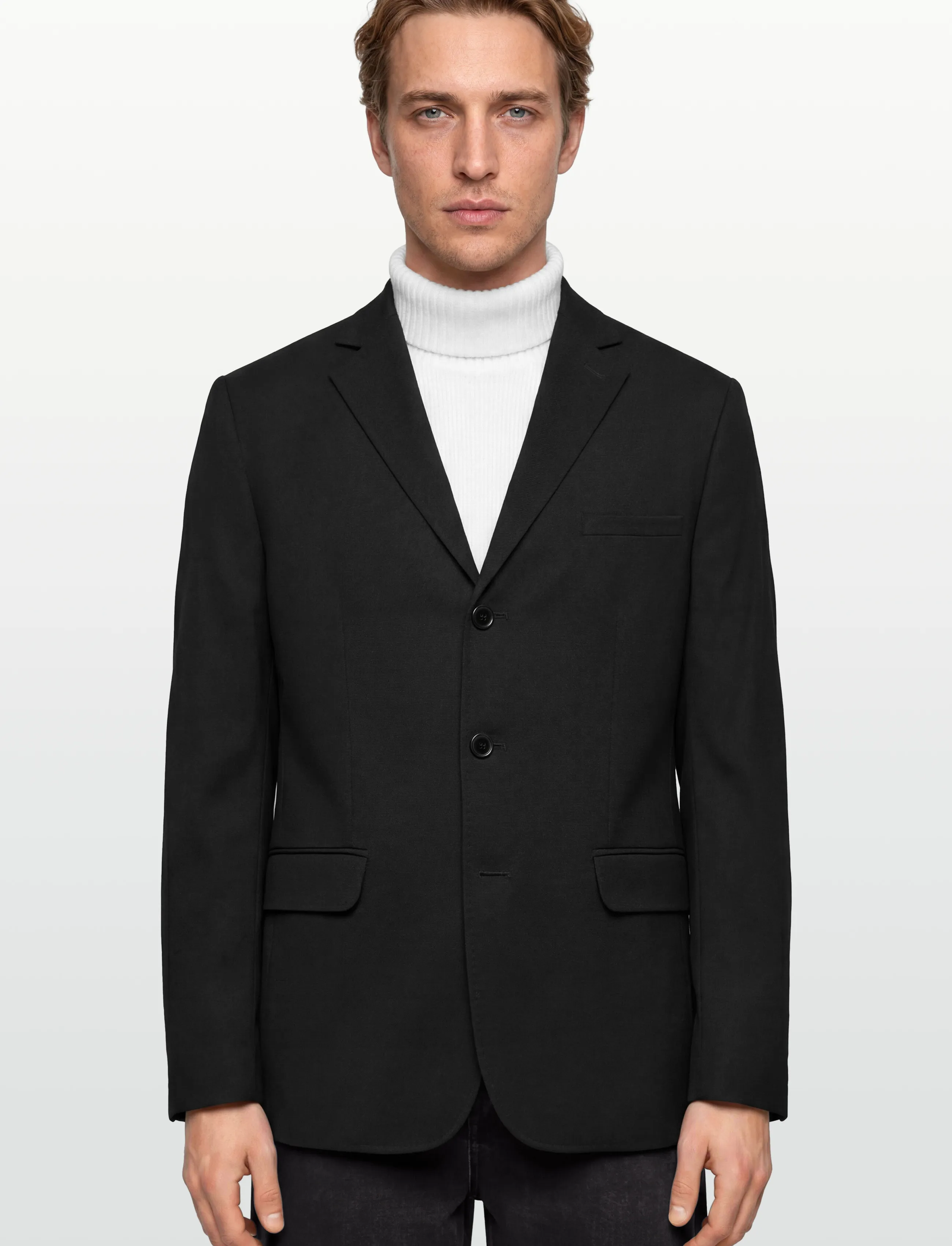 Rue de Tokyo - CASPIAN JAPAN WOOL BLEND - Žaketes ar vienas pogas aizdari - black - 3