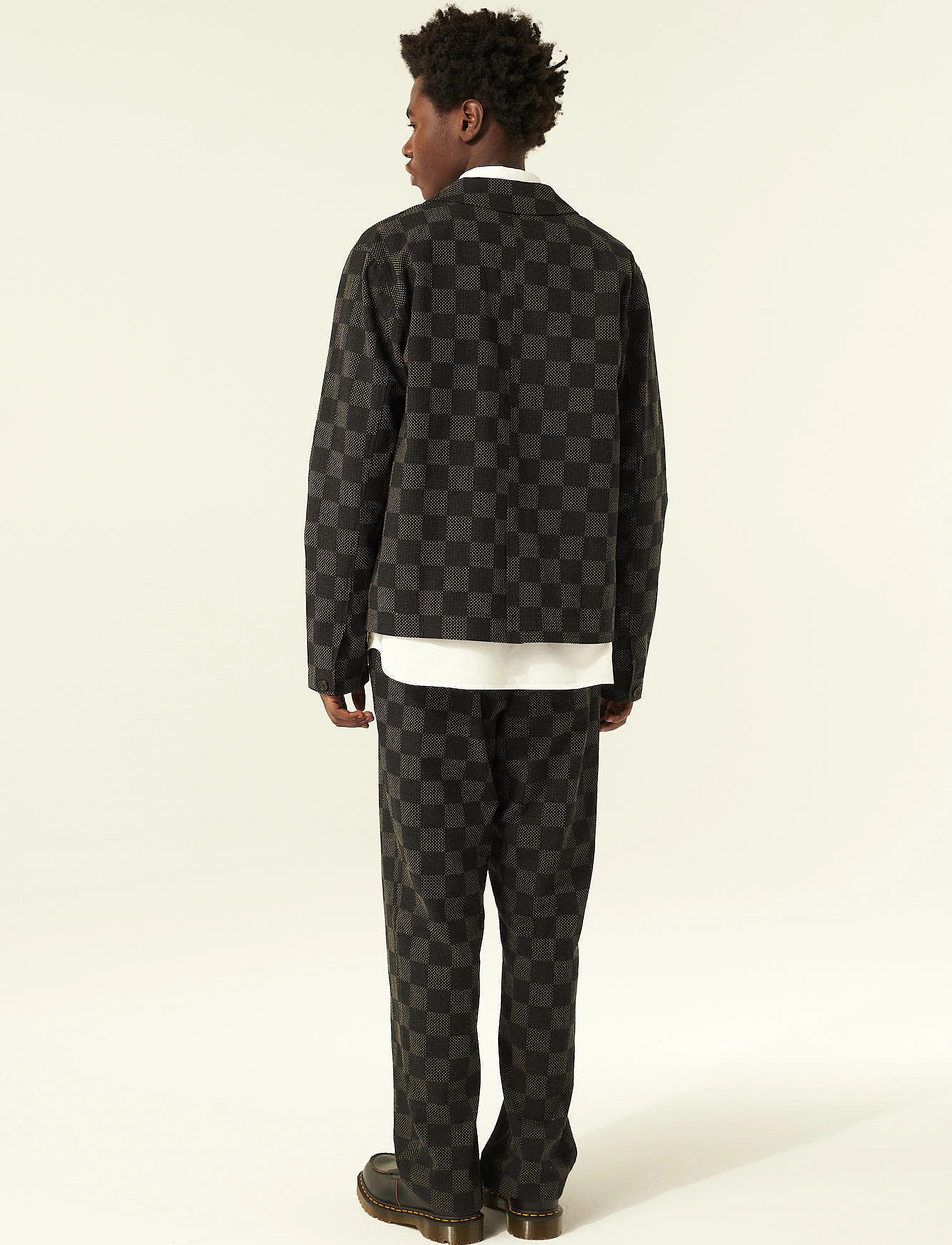Rue de Tokyo - COSIMO JAPANESE SASHIKO CHECK - black gray check - 4