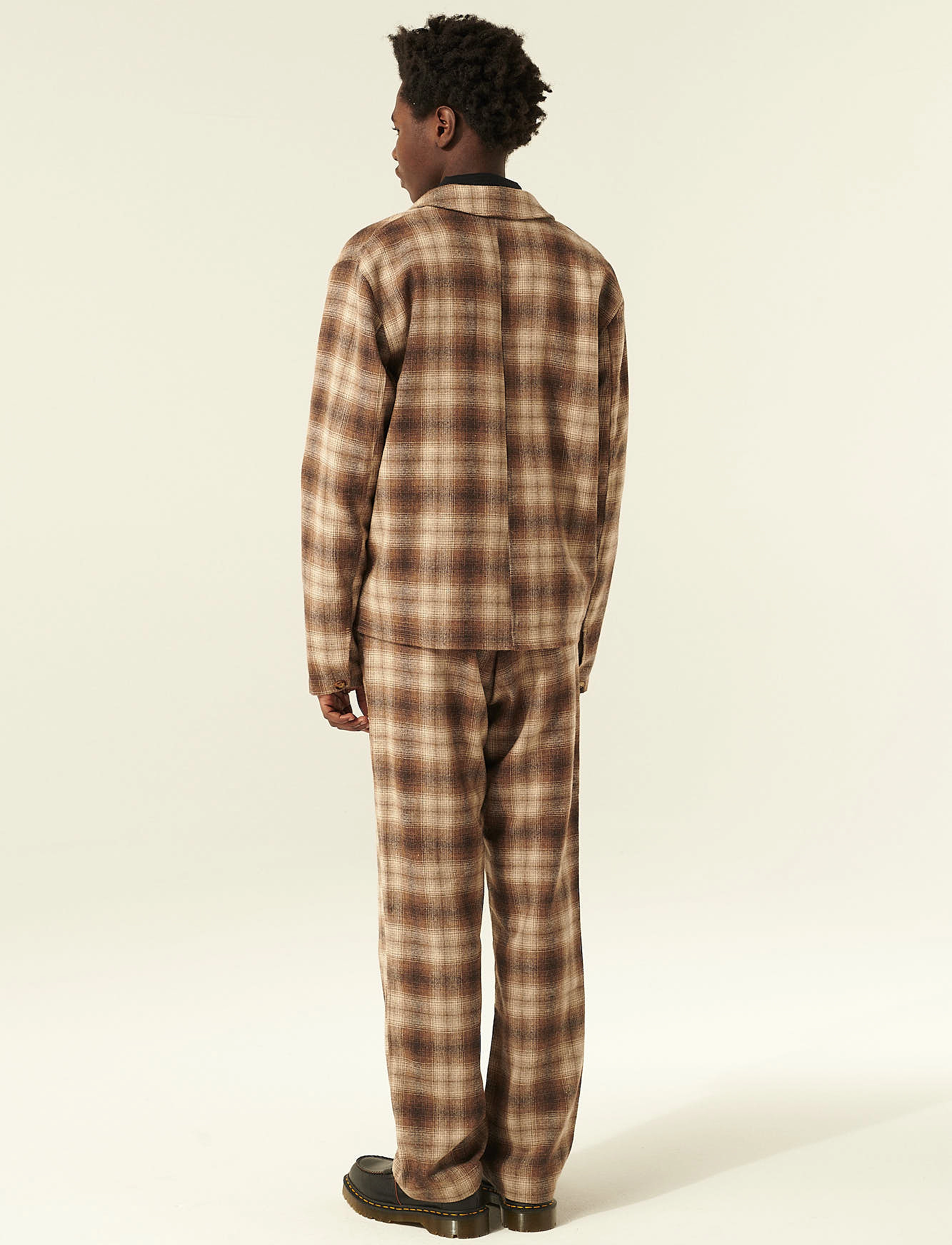 Rue de Tokyo - COSIMO JAPANESE WOOL CHECK - jackor - sand brown check - 3