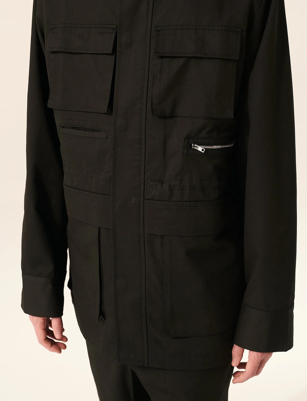 Rue de Tokyo - CULLY COTTON TENCEL - sügisjakid - black - 4