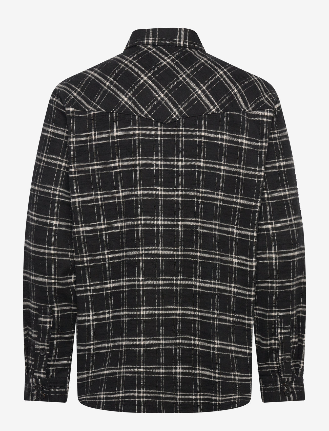 Rue de Tokyo - SAMWELL JAPANESE FLANNEL CHECK - flanell-hemden - black/white check - 2
