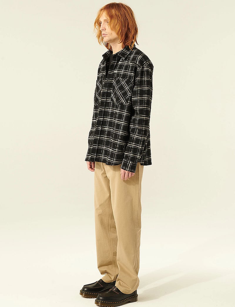 Rue de Tokyo - SAMWELL JAPANESE FLANNEL CHECK - flanell-hemden - black/white check - 3