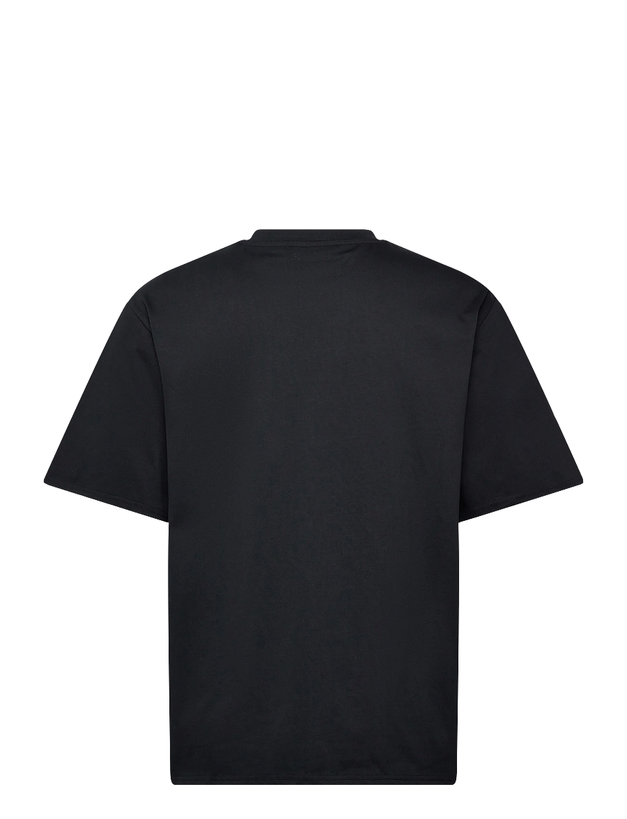 Rue de Tokyo - TOYO COTTON JERSEY - kurzärmelig - black with embroidered patch - 2