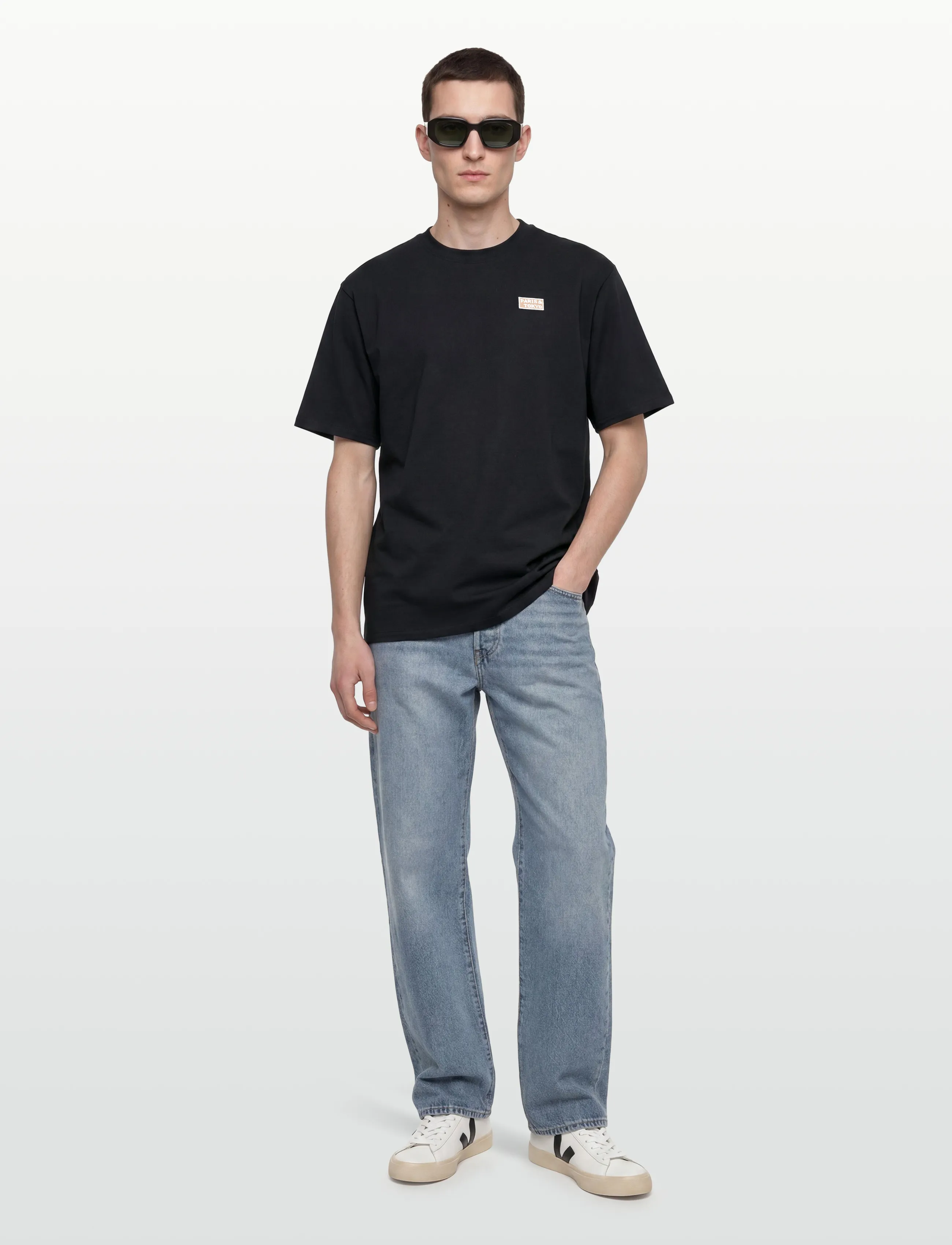 Rue de Tokyo Toyo Cotton Jersey, XS, Black, T-Shirts > Kortærmede, Herre