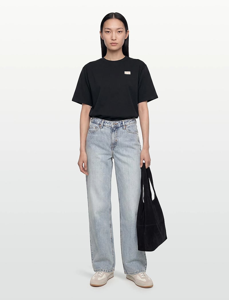 Rue de Tokyo - TOYO COTTON JERSEY - kortærmede t-shirts - black with embroidered patch - 4