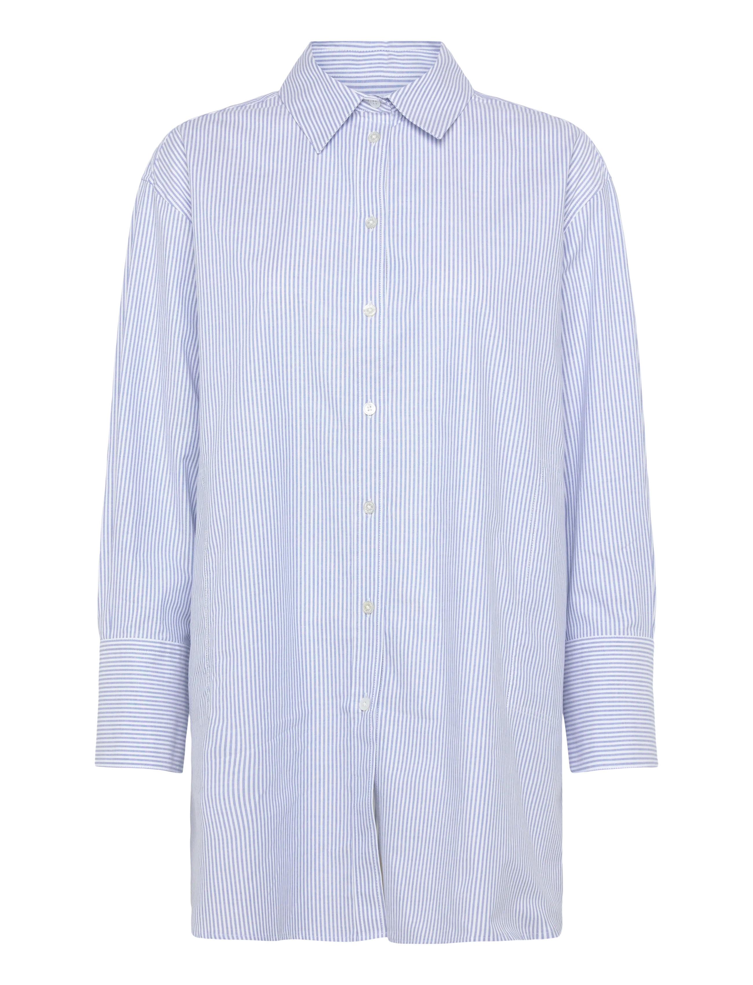 Rue de Tokyo SEKI OXFORD DOUBLE STRIPE - Rue de Tokyo - WHITE BLUE STRIPE / blue