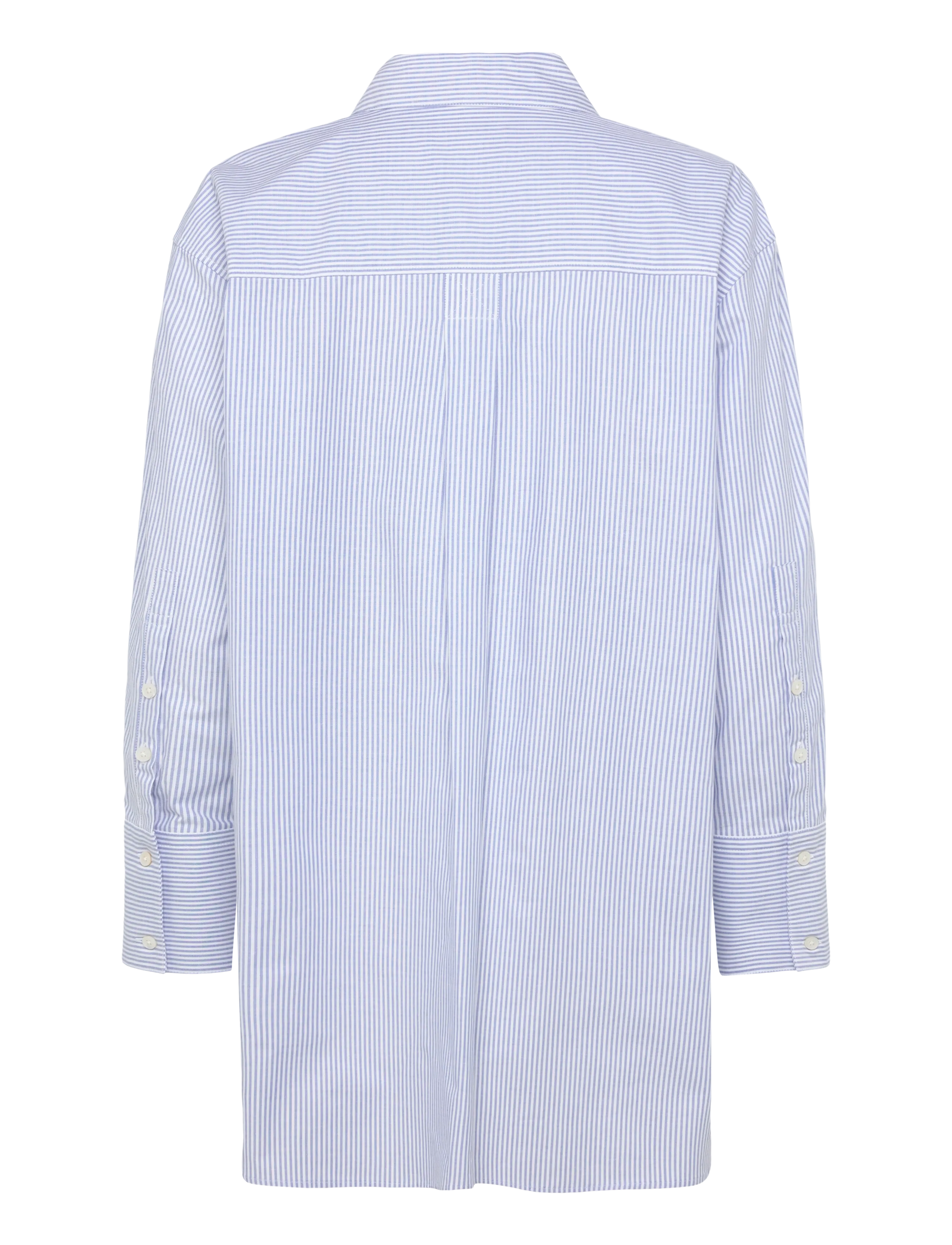 Rue de Tokyo - SEKI OXFORD DOUBLE STRIPE - langærmede skjorter - white blue stripe - 2