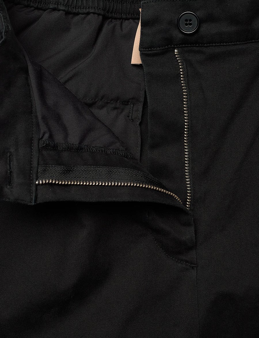 Rue de Tokyo - PRUDIE PRE DYED TWILL - pantalons droits - black - 3