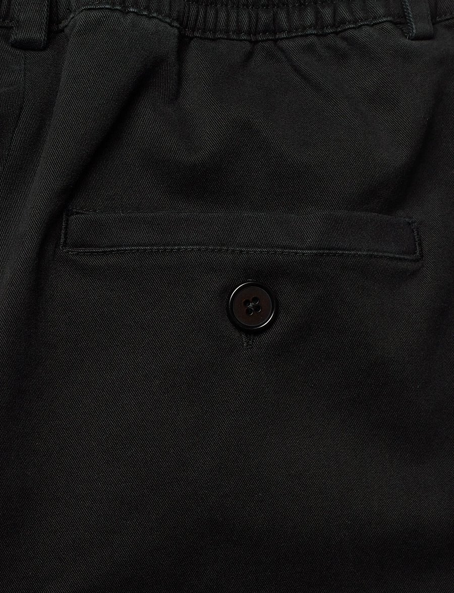 Rue de Tokyo - PRUDIE PRE DYED TWILL - pantalons droits - black - 4