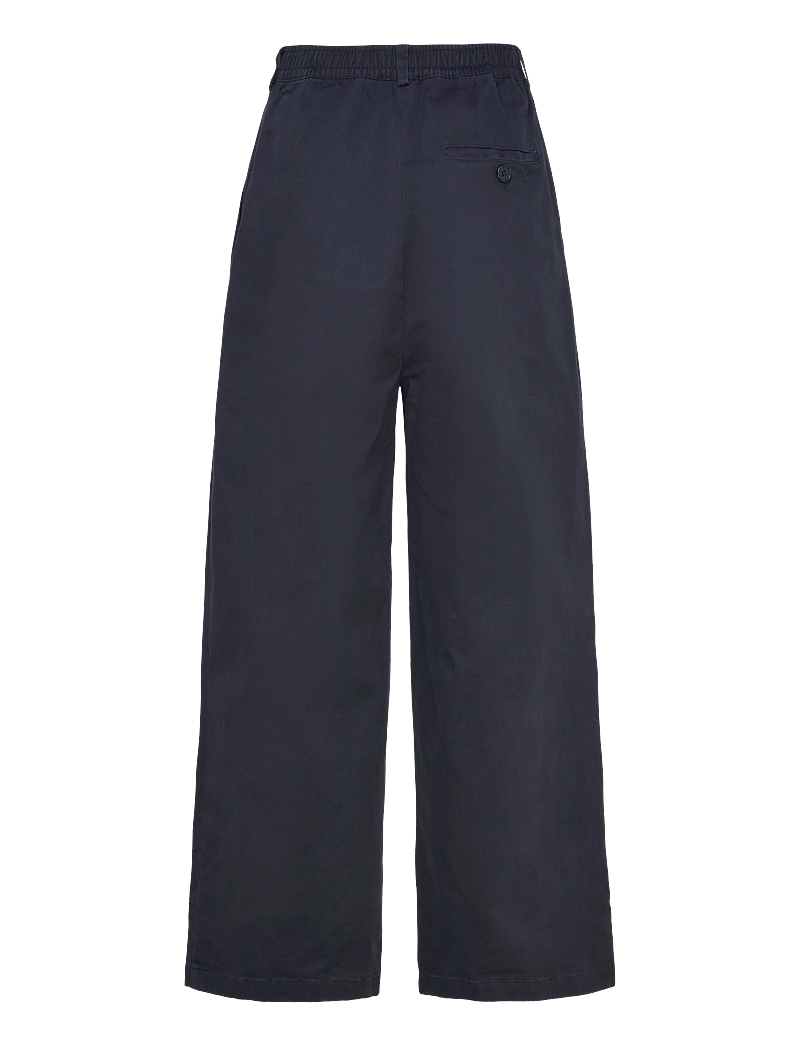 Rue de Tokyo - PRUDIE PRE DYED TWILL - raka byxor - dark navy - 2