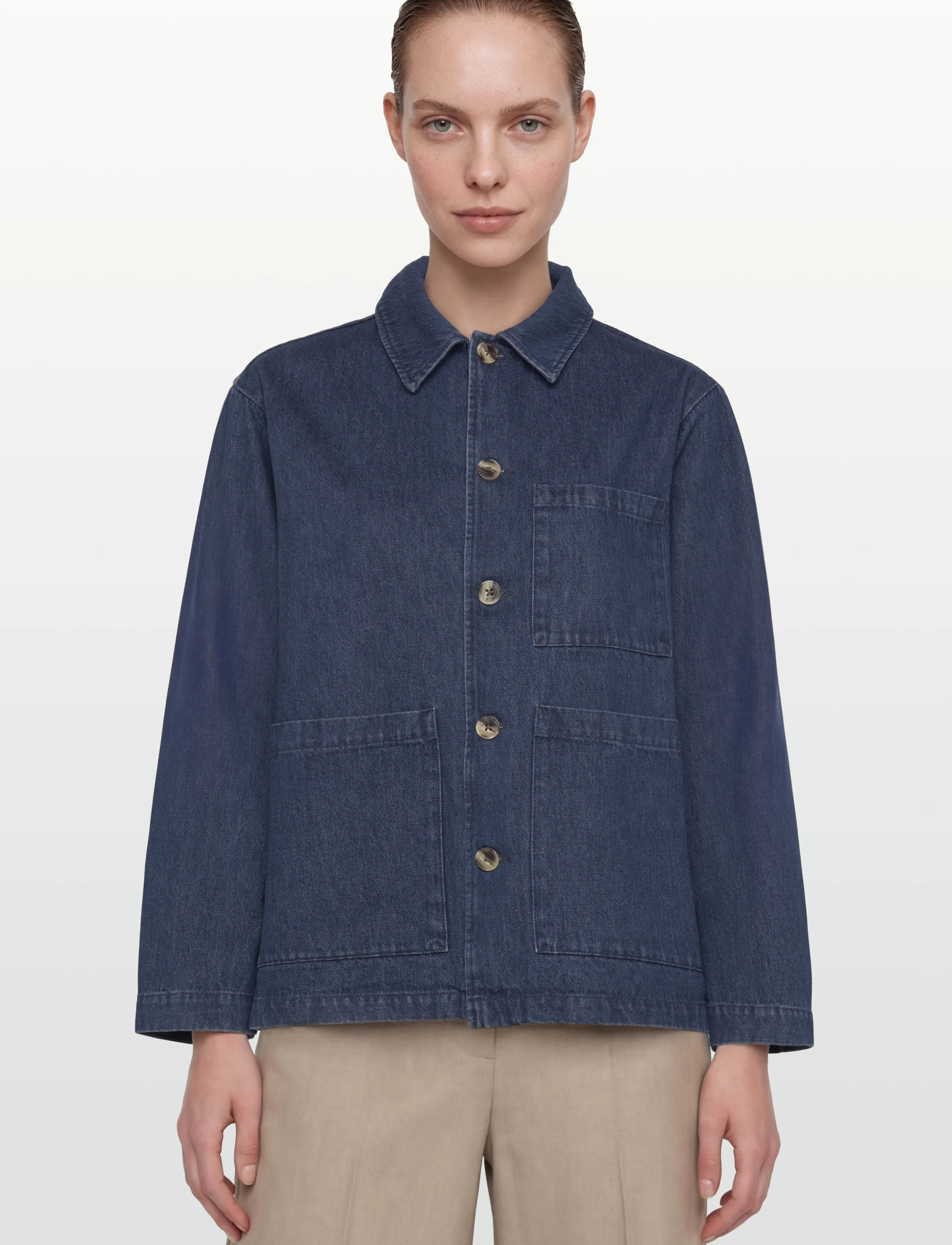 Rue de Tokyo - CAMERON HEAVY DENIM - dark indigo denim - 3