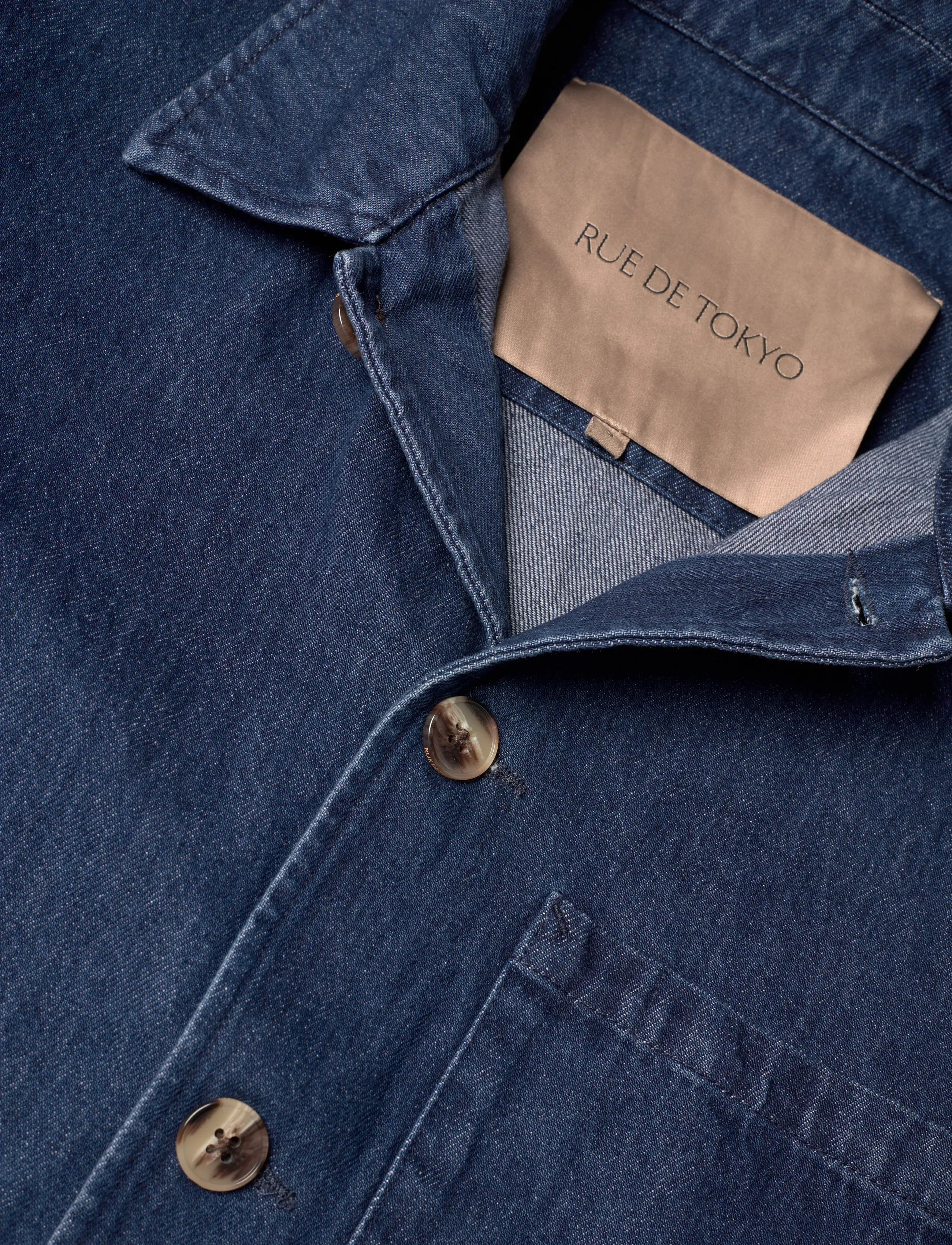 Rue de Tokyo - CAMERON HEAVY DENIM - dark indigo denim - 5