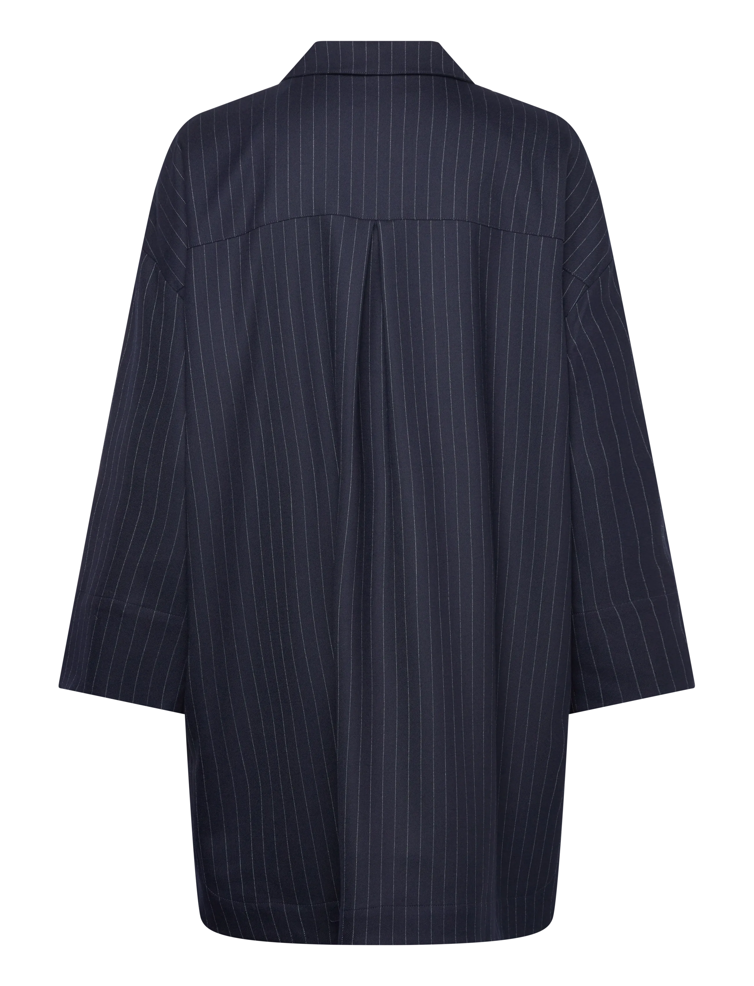 Rue de Tokyo - CHIRI ANTIQUE PINSTRIPE - langærmede skjorter - navy pinstripe - 2