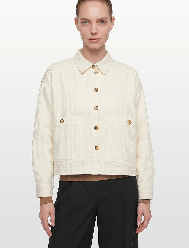 Rue de Tokyo - CELESTE BUBBLE STRIPE - frühlingsjacken - off white - 3