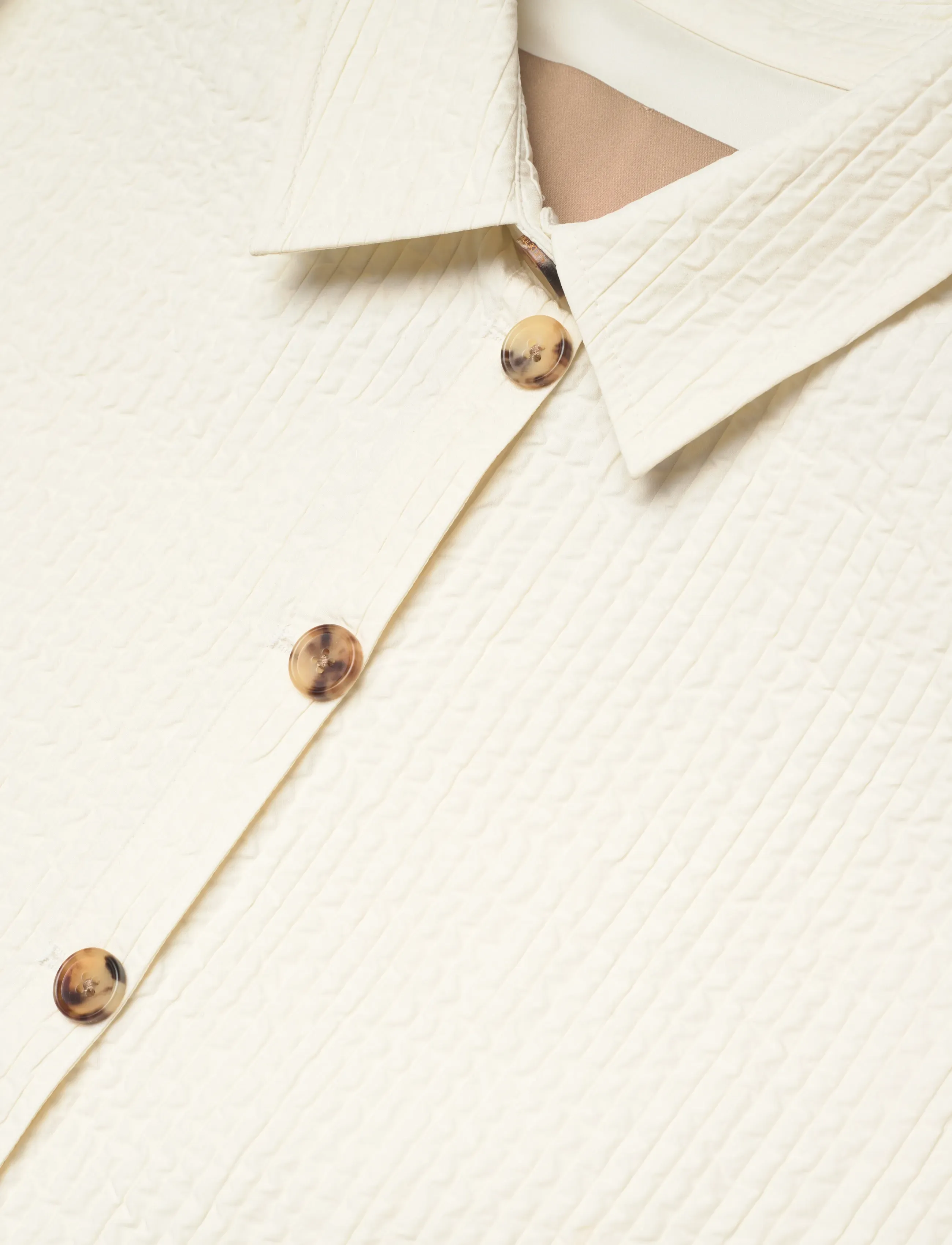 Rue de Tokyo - CELESTE BUBBLE STRIPE - tunna jackor - off white - 5