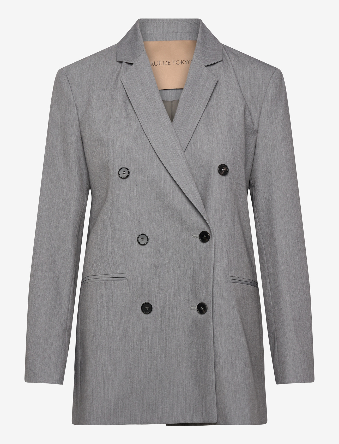 Rue de Tokyo - CAT SOLID TAILORING - marynarki z podwójnym zapięciem - light gray - 0