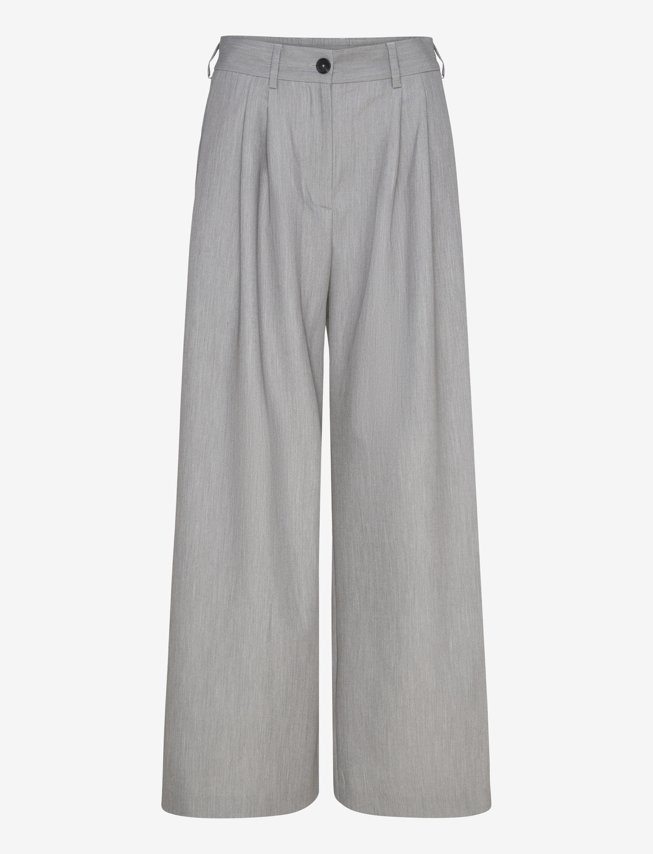 Rue de Tokyo - PAULLETTA SOLID TAILORING - hosen mit weitem bein - light gray - 0