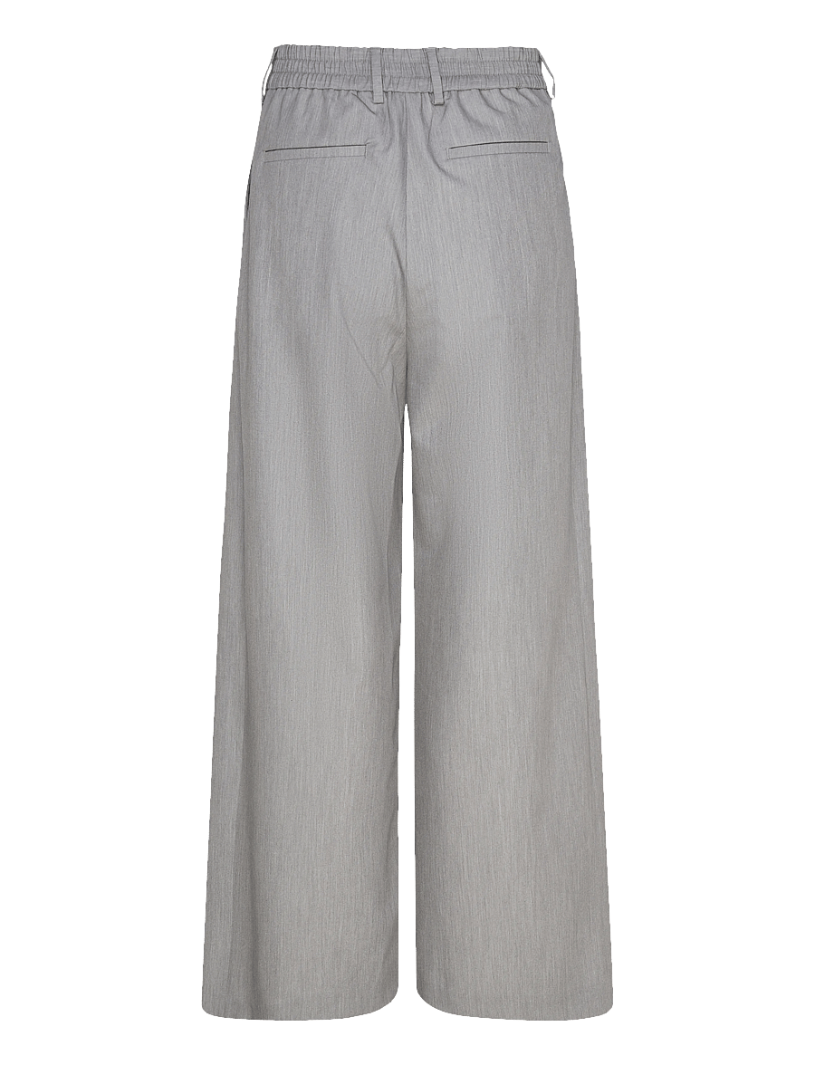 Rue de Tokyo - PAULLETTA SOLID TAILORING - hosen mit weitem bein - light gray - 2