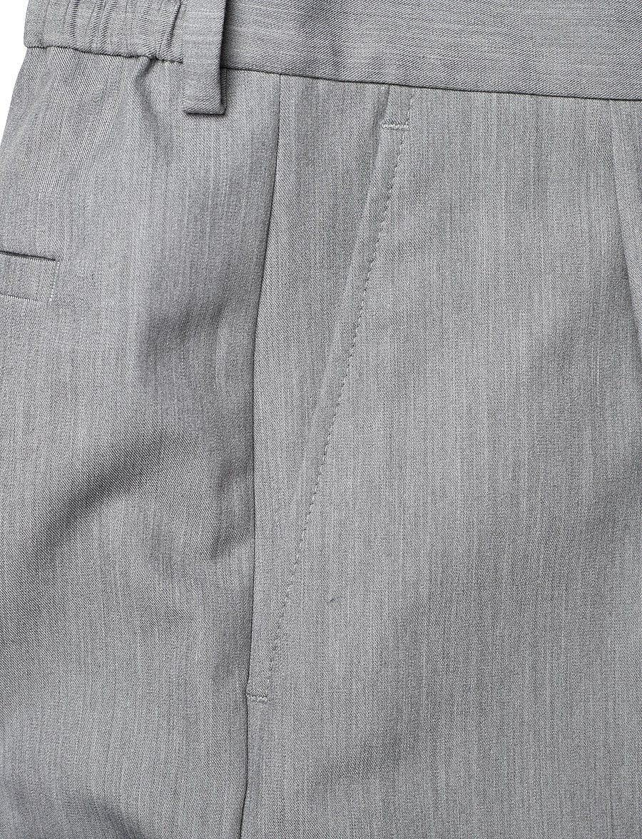 Rue de Tokyo - PAULLETTA SOLID TAILORING - hosen mit weitem bein - light gray - 5