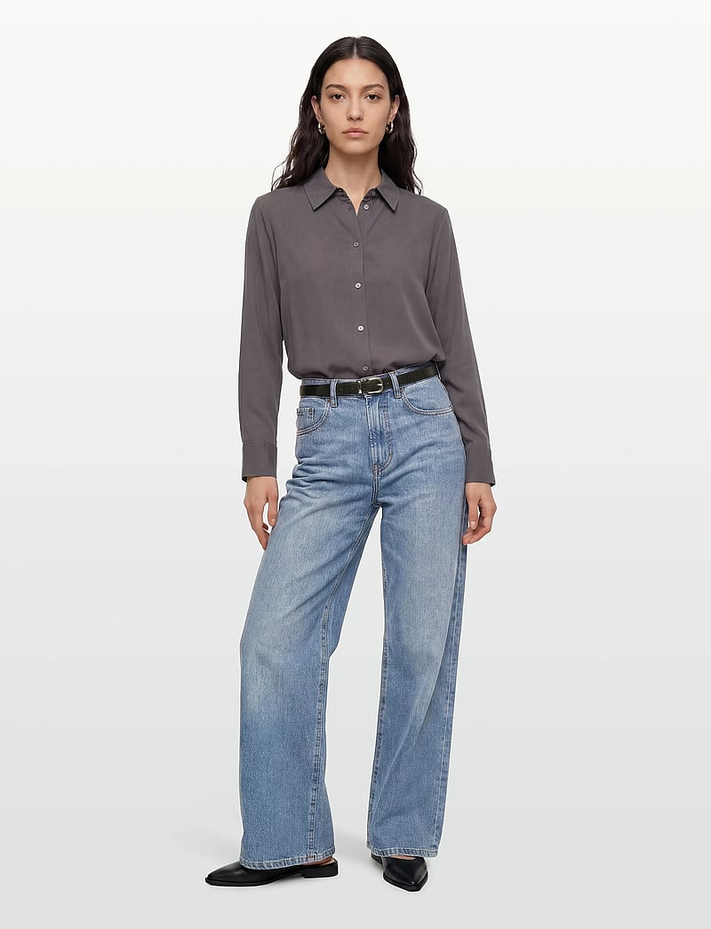 Rue de Tokyo - SEIRA TENCEL - langärmlige hemden - dark grey - 0