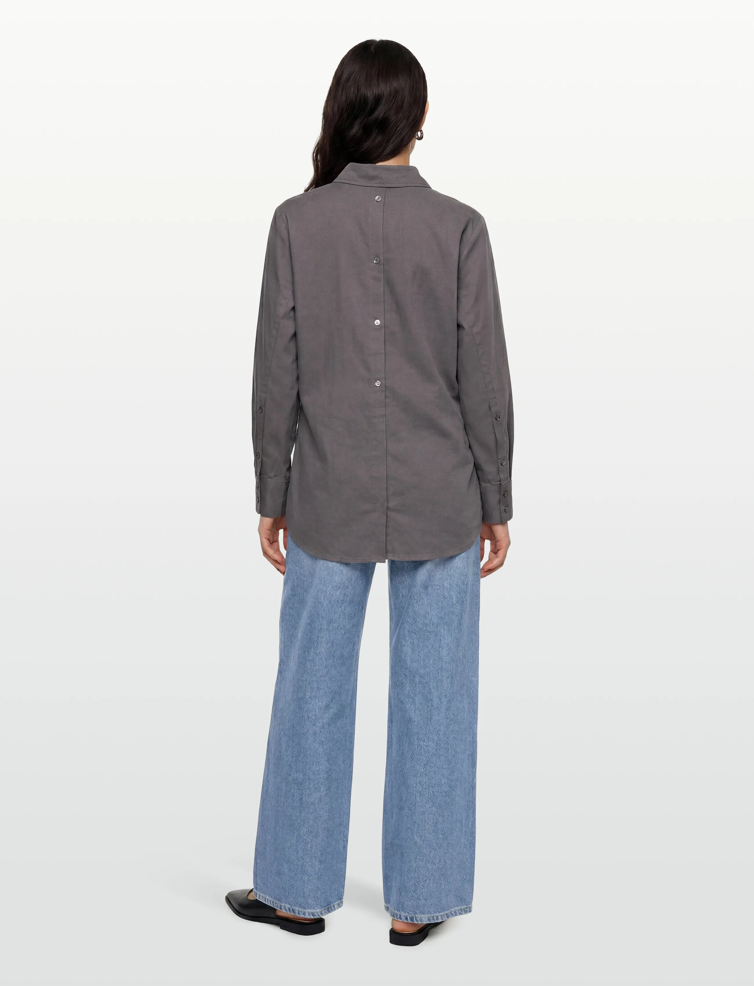 Rue de Tokyo - SEIRA TENCEL - langärmlige hemden - dark grey - 4