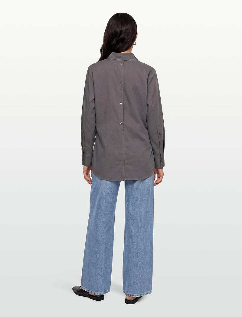 Rue de Tokyo - SEIRA TENCEL - langärmlige hemden - dark grey - 4