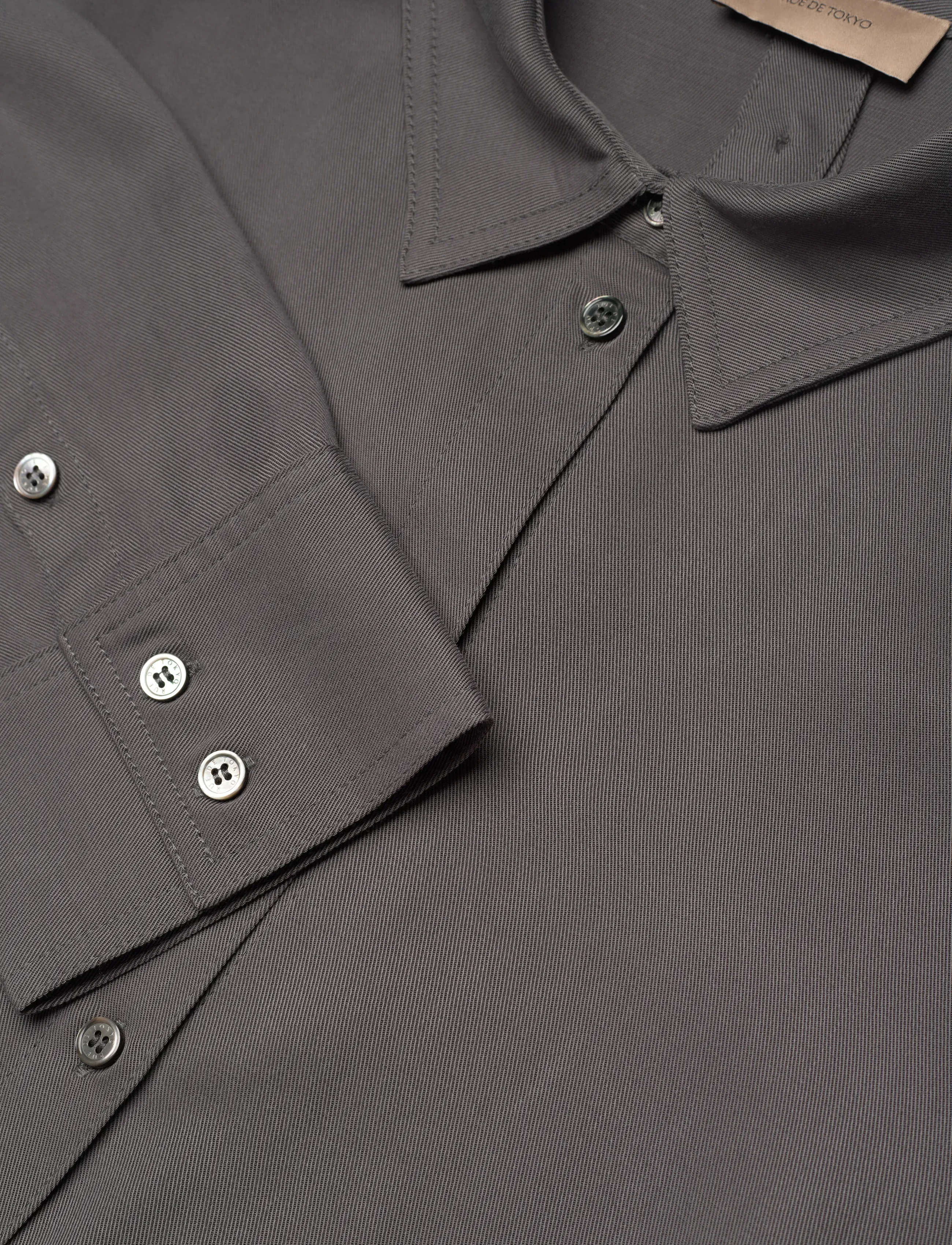 Rue de Tokyo - SEIRA TENCEL - langärmlige hemden - dark grey - 5