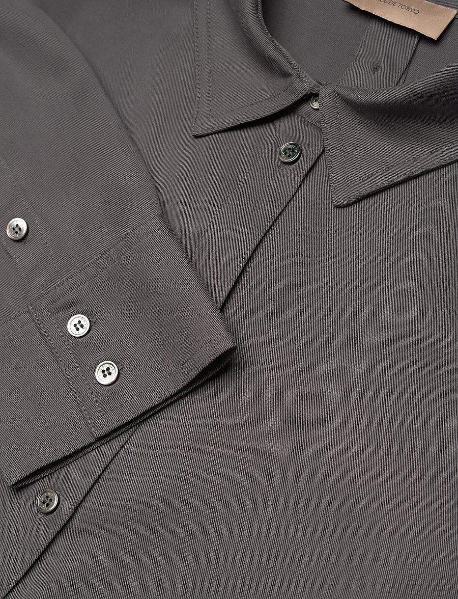 Rue de Tokyo - SEIRA TENCEL - langärmlige hemden - dark grey - 5
