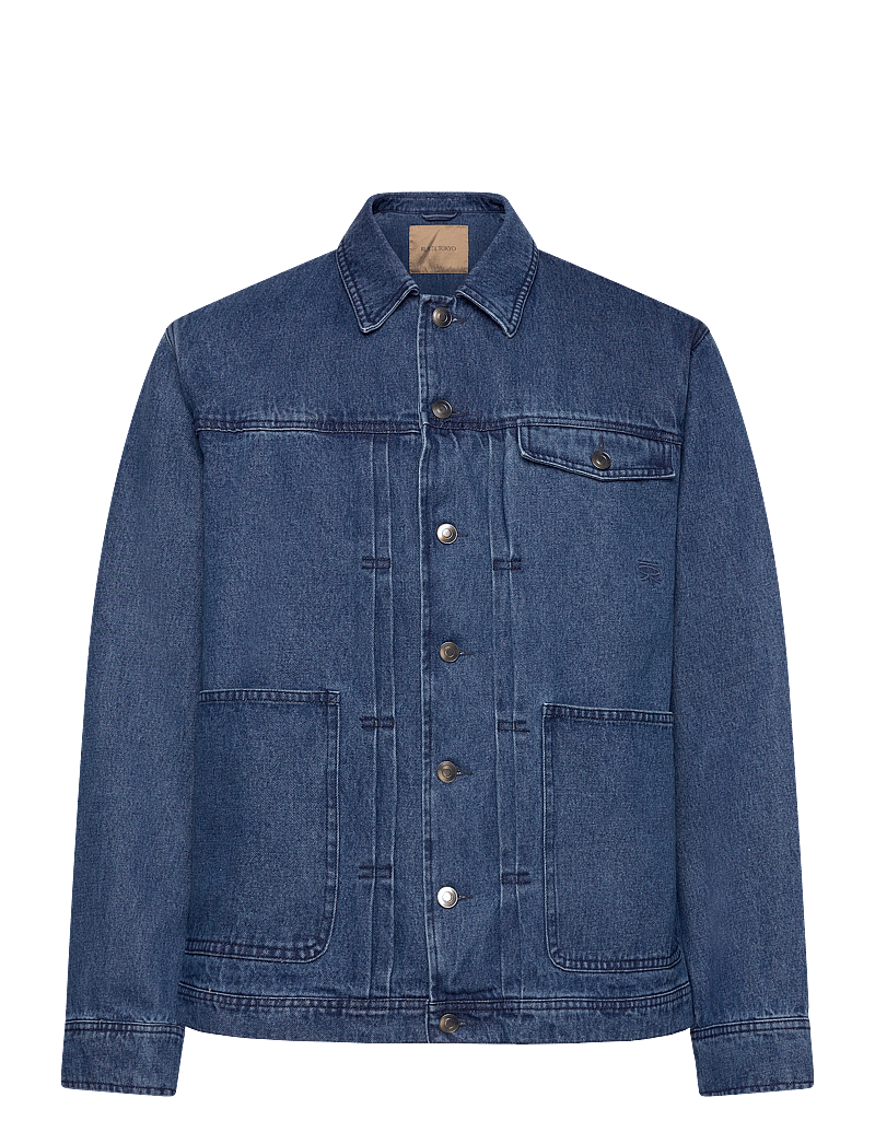 Rue de Tokyo - CADE WASHED INDIGO DENIM - jeansjacken - washed indigo - 0