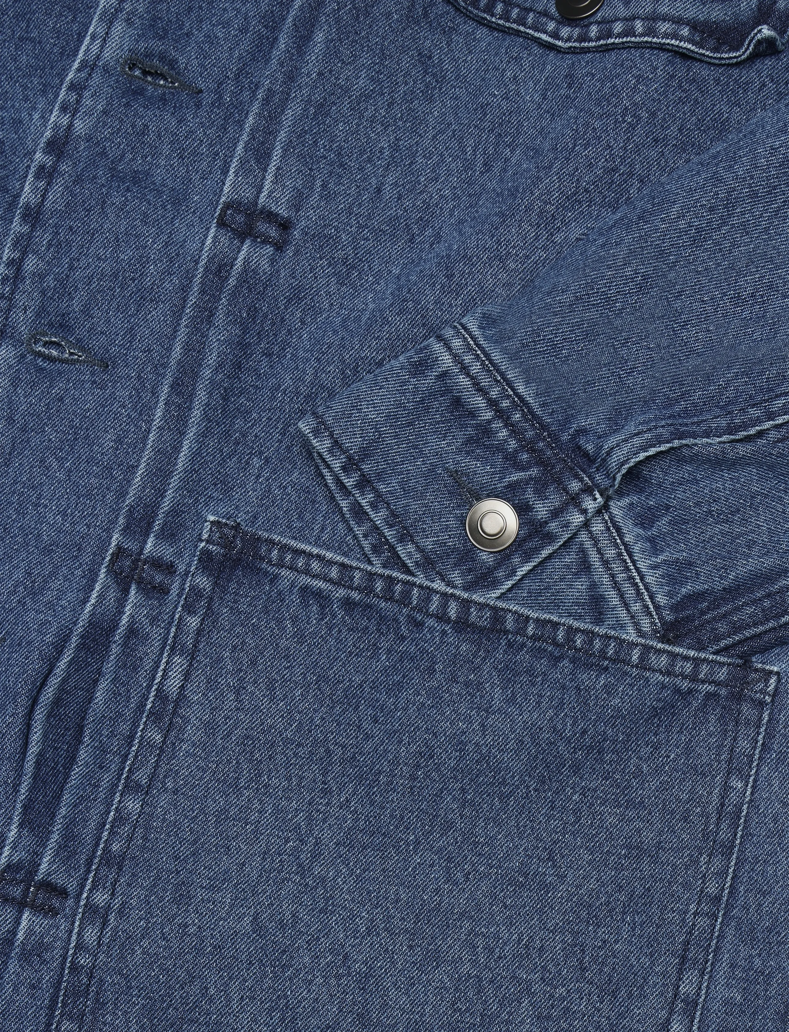 Rue de Tokyo - CADE WASHED INDIGO DENIM - ofodrade jeansjackor - washed indigo - 4