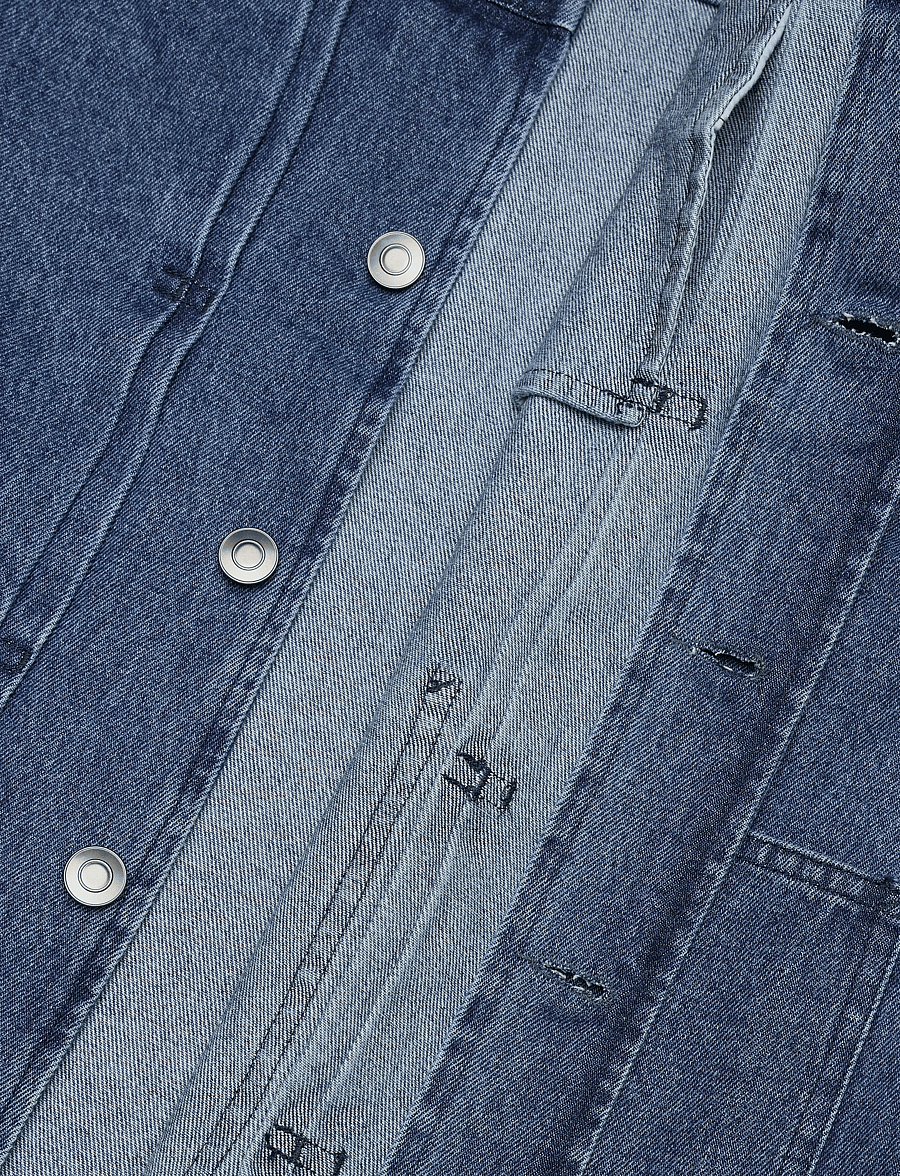 Rue de Tokyo - CADE WASHED INDIGO DENIM - ofodrade jeansjackor - washed indigo - 5