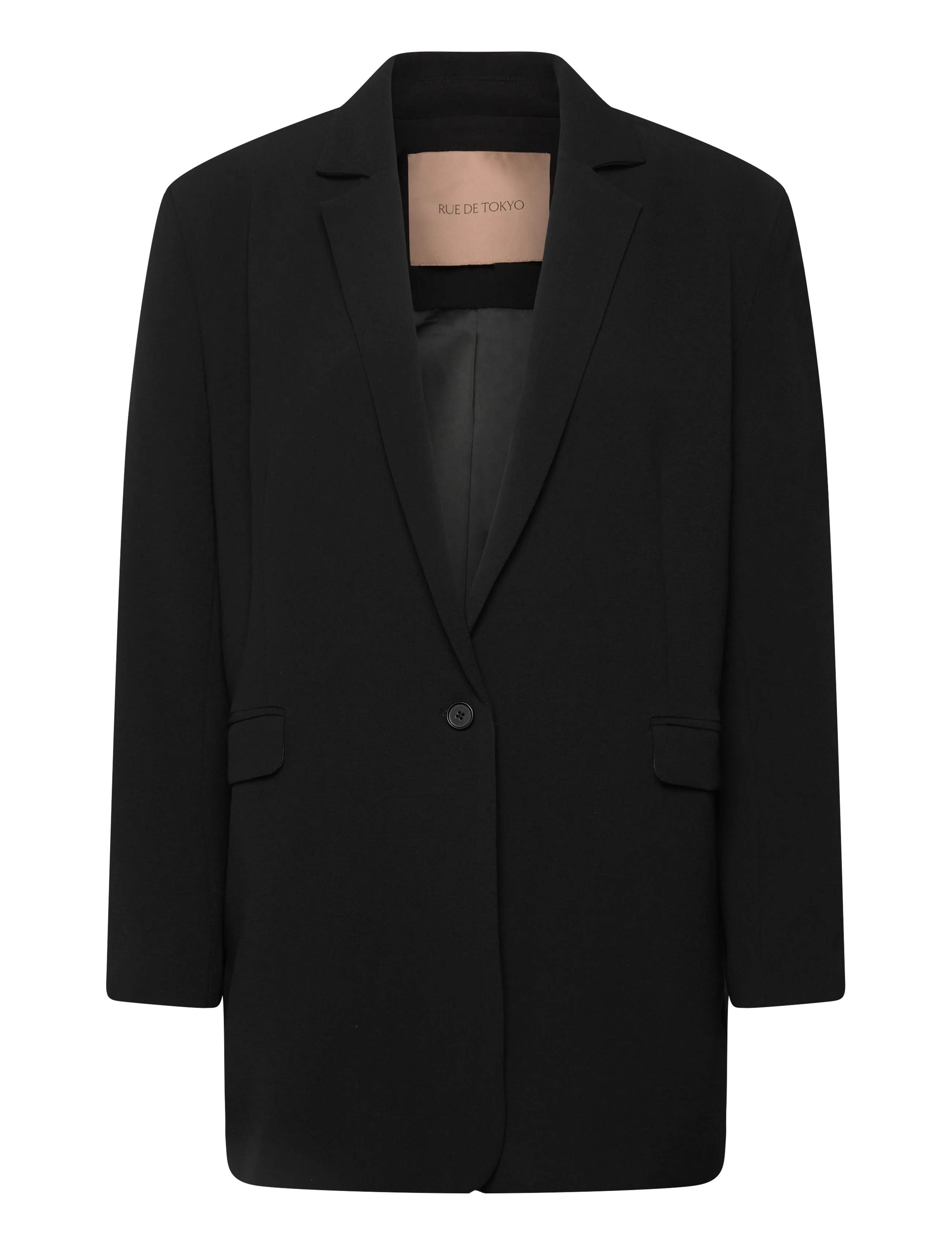RUE DE TOKYO Cica Recycled Heavy Crepe Schwarz - S - Damen