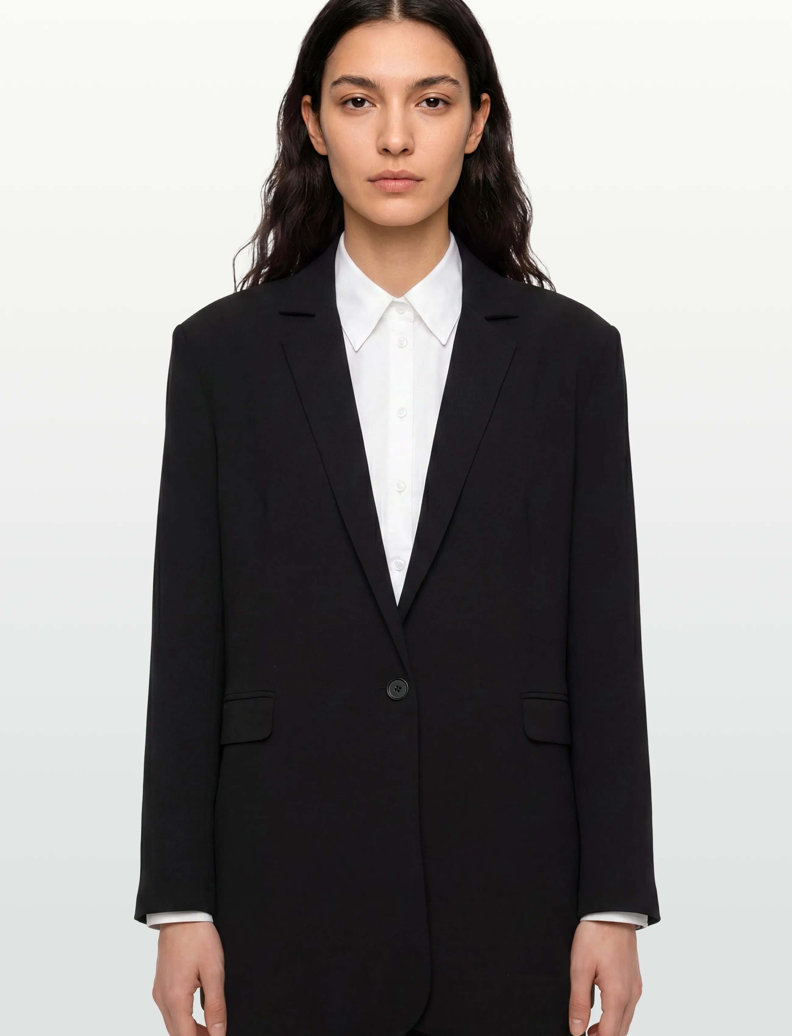Rue de Tokyo - CICA RECYCLED HEAVY CREPE - festtøj til outletpriser - black - 3