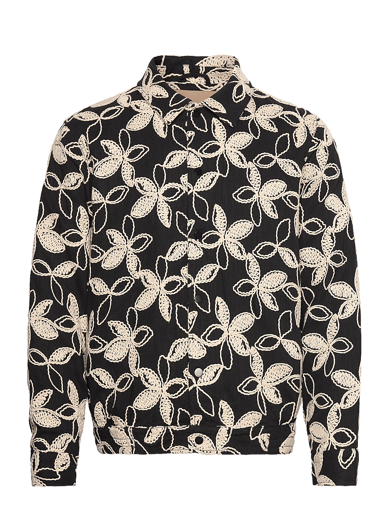 Rue de Tokyo - CLANCY FLOWER TECH - vårjackor - black white flower - 0