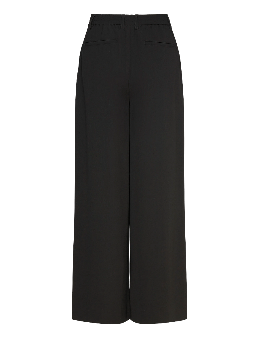 Rue de Tokyo - PAPINA RECYCLED HEAVY CREPE - anzugshosen - black - 1