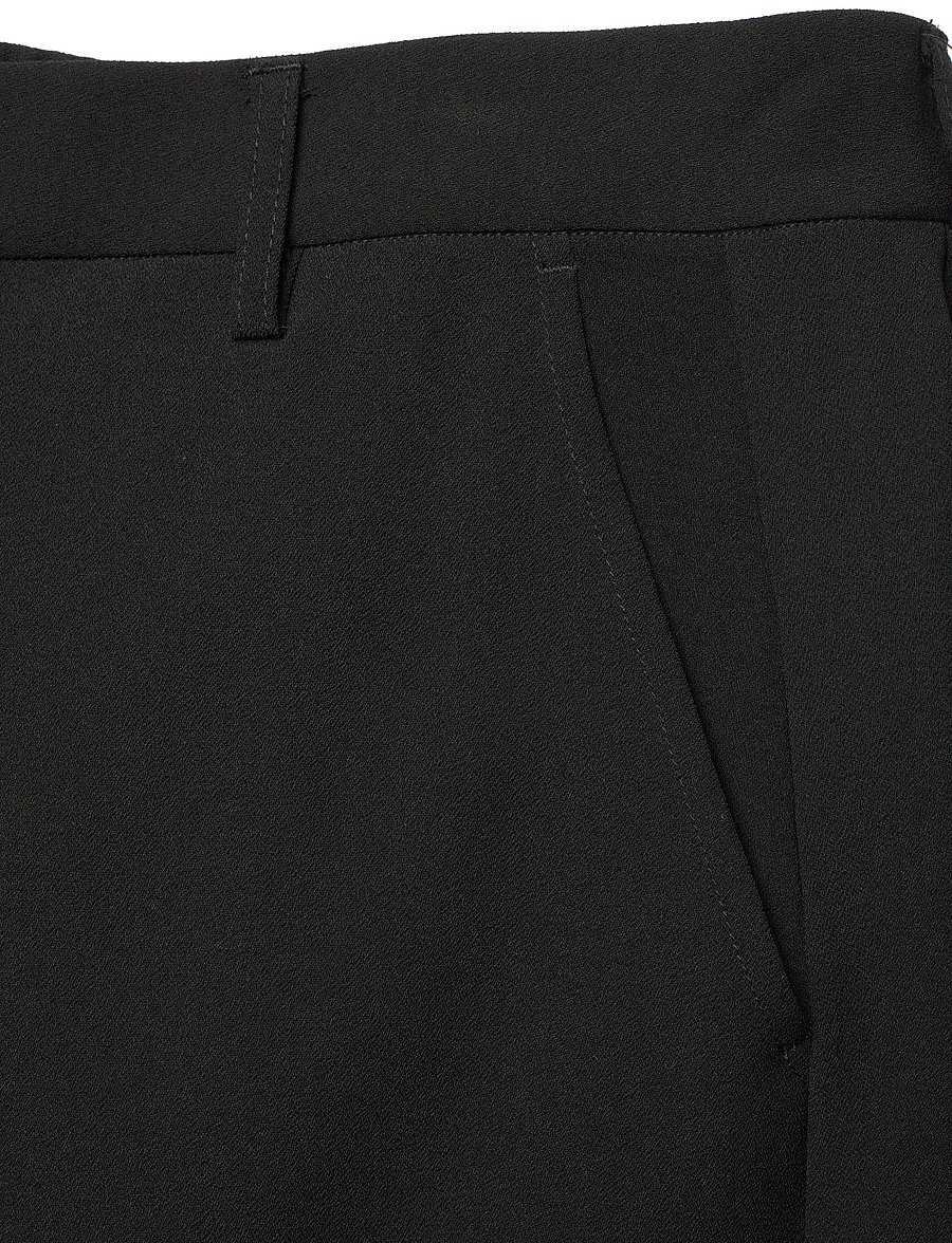 Rue de Tokyo - PAPINA RECYCLED HEAVY CREPE - anzugshosen - black - 2