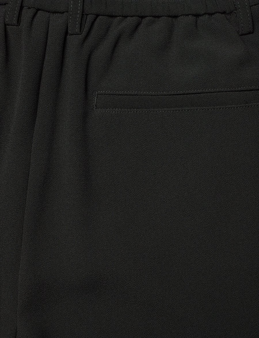 Rue de Tokyo - PAPINA RECYCLED HEAVY CREPE - anzugshosen - black - 4