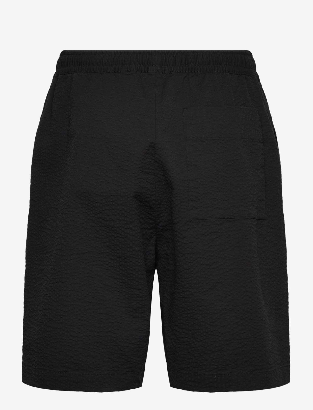 Rue de Tokyo - PAVEL HEAVY SEERSUCKER - lühikesed vabaajapüksid - black - 1