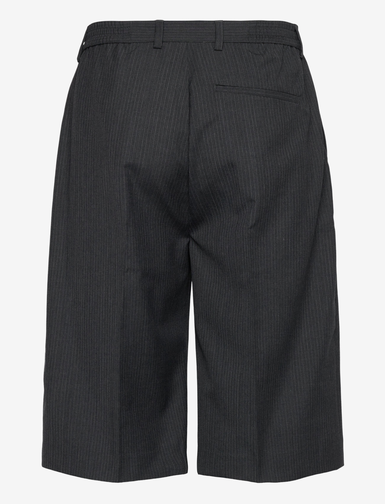 Rue de Tokyo - POLL WOOL PINSTRIPE - casual shorts - grey pin stripe - 1