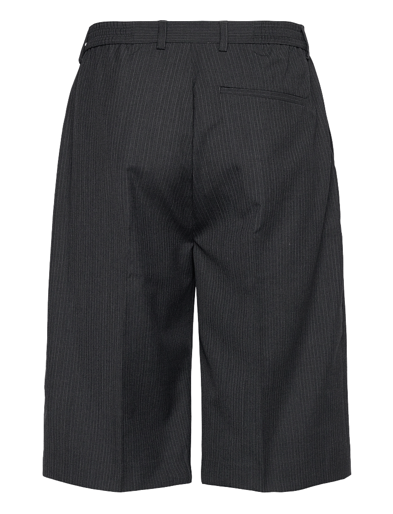 Rue de Tokyo - POLL WOOL PINSTRIPE - short décontracté - grey pin stripe - 1