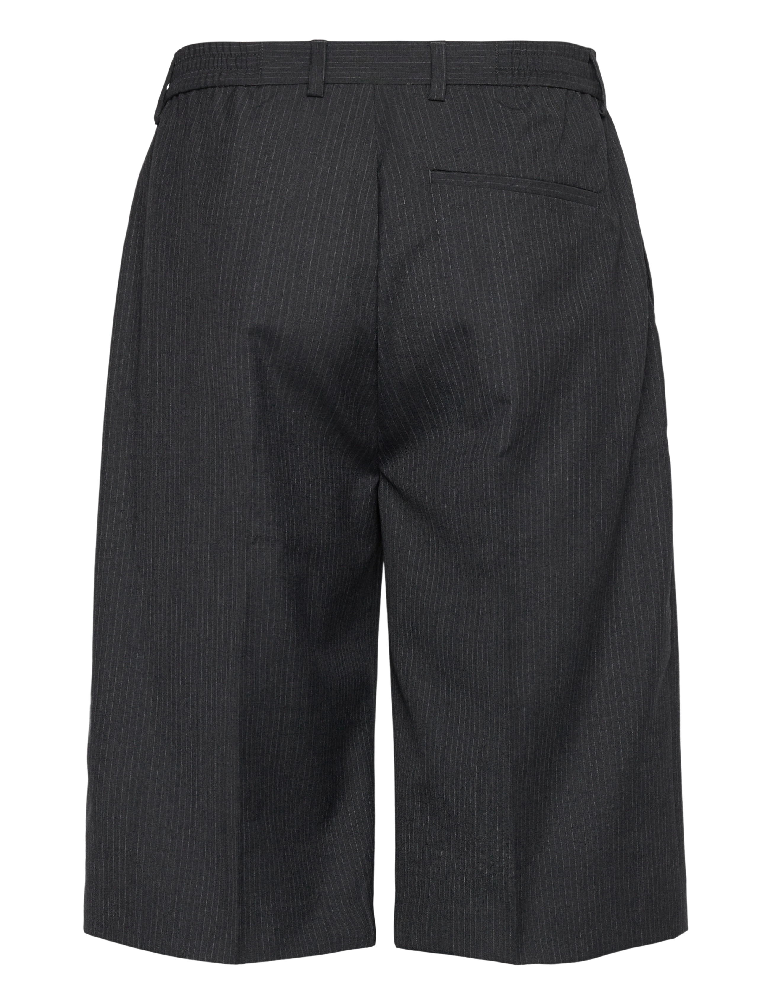 Rue de Tokyo - POLL WOOL PINSTRIPE - lühikesed vabaajapüksid - grey pin stripe - 1