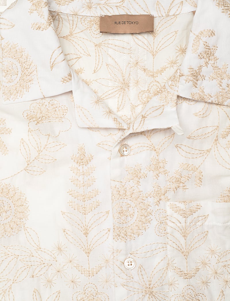 Rue de Tokyo - SETH EMBROIDERED FLOWER - krótki rękaw - sand embroidery - 2